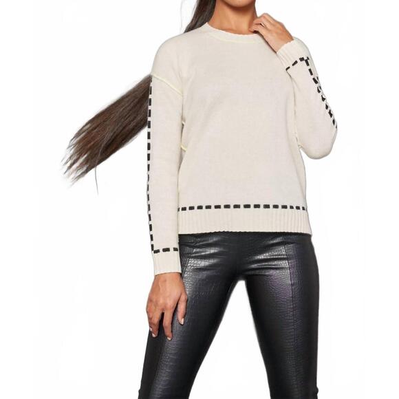 NEW LISA TODD dash cam sweater in frosting